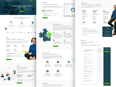 Upwork Enteprise Landing Page enterprise landing page ui upwork ux web design