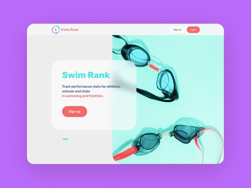 Swim Rank. Statistics of achievements of athletes animation athlete gif motion service statistics swim swimming swimsuit triathlon ui ui ux ux