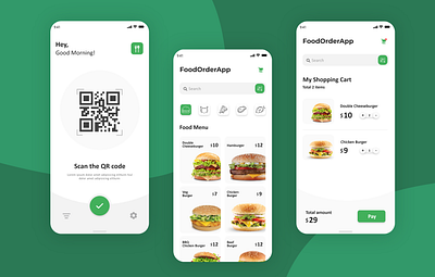 Scan n Order - Mobile app mockup design adobe xd adobexd appdesign branding illustration mobile photoshop ui uiux ux