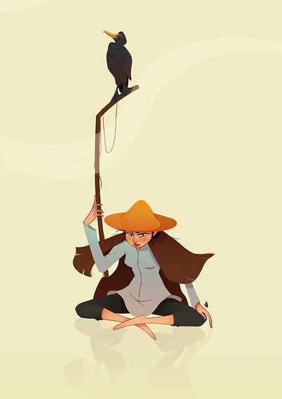 Fisherwoman animation art artist artwork character characterdesign childrenillustration design doodle illustration
