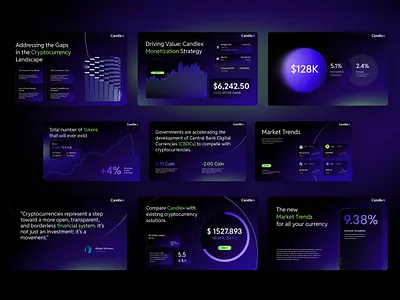 Gradient Crypto Currency - Pith Deck Design brand visual branding crypto currency graphic design pitch deck