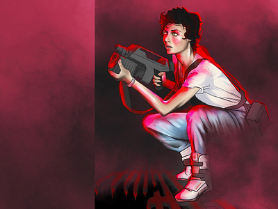 Ripley alien illustration ripley