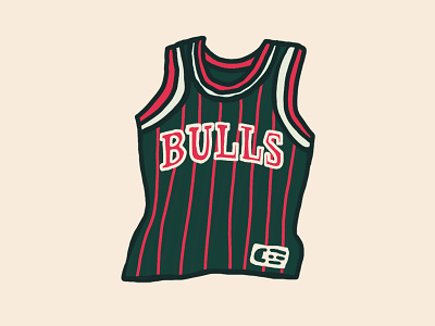 Jersey basketball bulls chicago chicago bulls drawing hoops illustration mj nba pippen