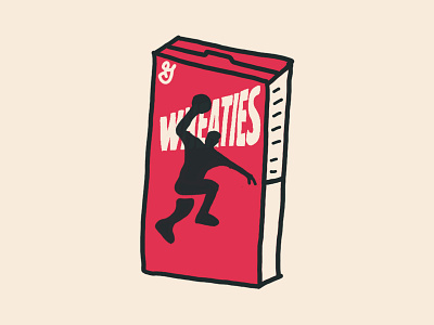 Wheaties basketball bulls cereal chicago chicago bulls drawing hoops illustration spot illustration stuff wheaties