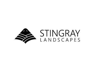 Stingray Landscapes | Logo Design branding illustrator logo logo design logomark logotype