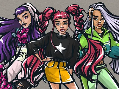 Styles beyond everything character character design design digital art digital artist digital illustration fashion girl illustration