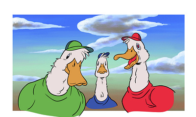 Demented Ducks cartoon character concept character design creepy cute duck ducks