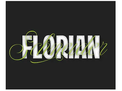 Florian Scneider - Kraftwerk brush calligraphy design font lettering script type typeface typography writing