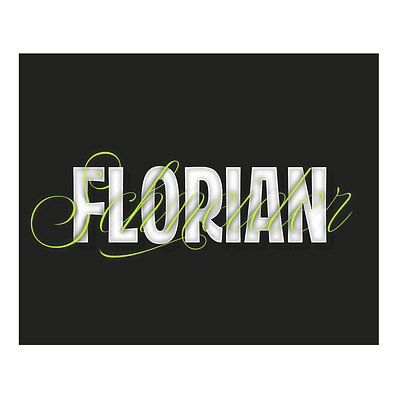 Florian Scneider - Kraftwerk brush calligraphy design font lettering script type typeface typography writing