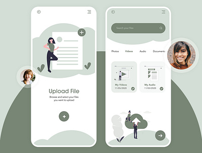 Online File Upload App adobe photoshop file file upload hotel app illustration online ui ux vector