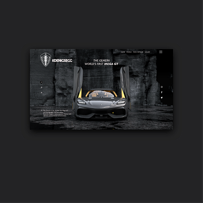 KOENIGSEGG WEBSITE REDESIGNED app app design application branding design designer illustration ui ux website