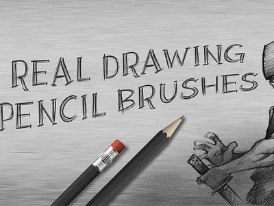 Real Drawing Pencil Brushes drawing drawing pencil pencil photoshop art photoshop brush