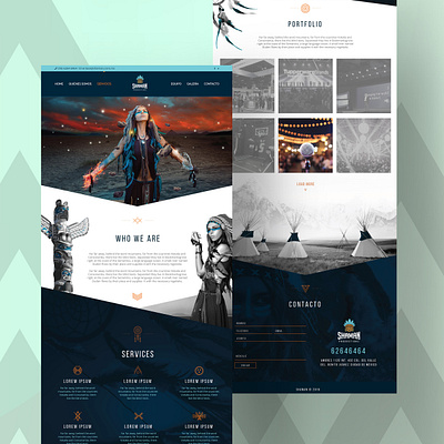 Shaman - Ui Design brand branding clean clean ui creative design graphic illustration shaman typography ui uidesign webdesign