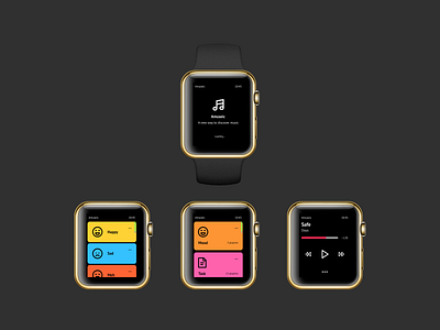 Music player apple watch dailyui design music app ui ux