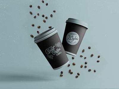 J. Lights | Look and Feel brand design brand identity branding branding and identity branding concept branding design cafe branding cafe cup cafe logo cafeteria coffee coffee cup coffee shop graphic design logo logo concept logo design logos logotype minimalist design