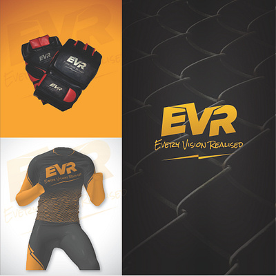 EVR Branding athlete branding brand brand identity branding branding design design female athlete female fighter logo design logotype mma mma fighter typography vector