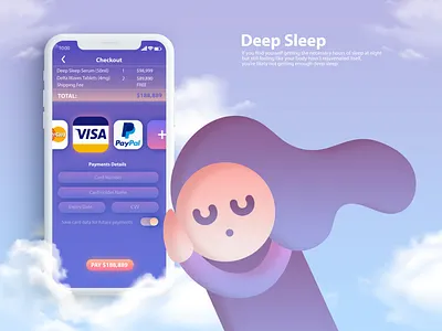 Daily UI challenge | 002 | Credit Card Checkout checkout page credit card dailyui deepsleep design illustration ui uidesign vector