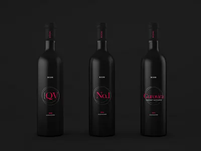 Wine label design branding design minimal package design