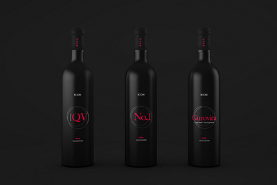 Wine label design branding design minimal package design