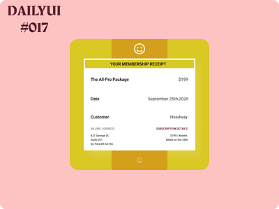 Purchase Receipt..017 app branding challengeaccepted dailyui logo ui ux uidesign