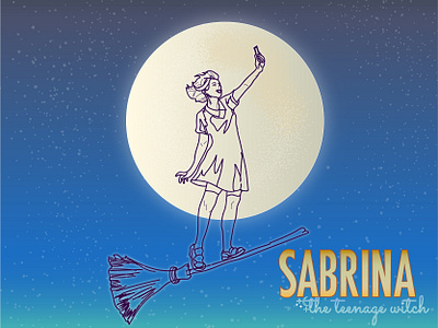 Sabrina, the teenage witch drawing fanart illustration sabrina sabrina the teenage witch