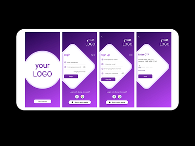 mobileapp login signup mobile app