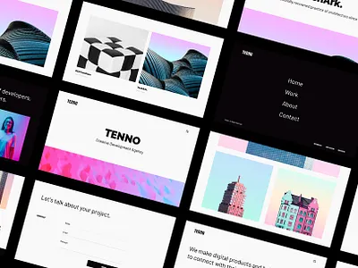 TENNO Creative Template clean creative interface minimal modern portfolio psd template sketch template template theme ui ux web web design website