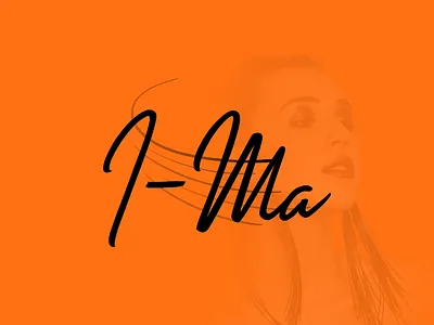 logo I-Ma branding color design hand drawn handlettering handmade line logo logotype ma music singer vector