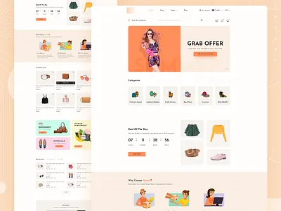 Fashion E-commerce Website creative design ecommerce ecommerce app ecommerce design ecommerce shop fashion fashion brand fashion design fashion illustration landing page minimal product product design product landing page ui web design web app webdesign website