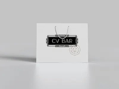 CV BAR / Shopping Bag bag bar branding identity logo shopping bag speakeasy speakeasy bar визуальная идентификация