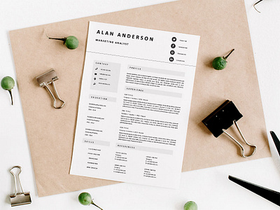 Free Marketing Analyst Resume Template cv template design free cv template free resume free resume template freebie freebies resume resume cv resume design