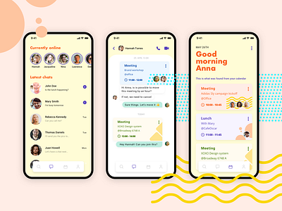 013 Direct messaging 013 calendar chat direct messaging mobile app ui challenge ui design user experience