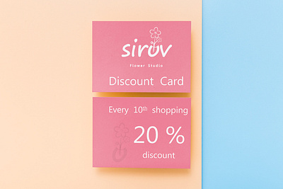 Discount Card branding design illustration logo