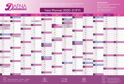 Year planner 01 01 01