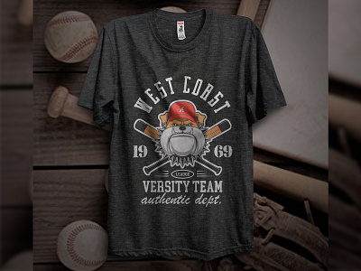 Vintage T-shirt Design l Baseball Club Sports T-shirt Design baseball baseball bat baseball club bat branding design kit merch design merchandise merchandise design teespring tshirt tshirt art tshirt design tshirts typography varsity team vintage