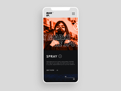 MASK UP® covid19 design ecommerce experience design mask mobile mobile design mobile ui spraypaint street streetwear typography ui ui design uiux userinterface ux website