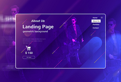 Landing Page Design branding design photoshop typography web website