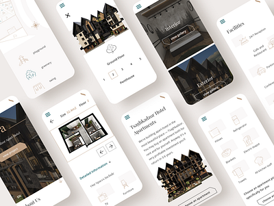 Website Design for hotel apartments adobexd apartment apartments design hotel houses mobile ui real estate ui uidesign uiux userinterface webdesign