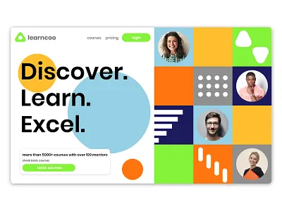 learncoo app branding course course app coursera courses design education education app education logo education website minimal online course online courses ui web website website concept