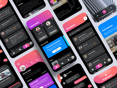 Courses App UI Kit - Work in progress app concept courses ios mobile product design sketch ui ui kit ux