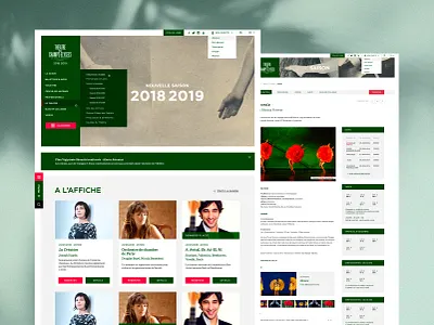 Website - Théâtre des Champs Elysées art direction design ui desktop music paris responsive spectacles theater ui website