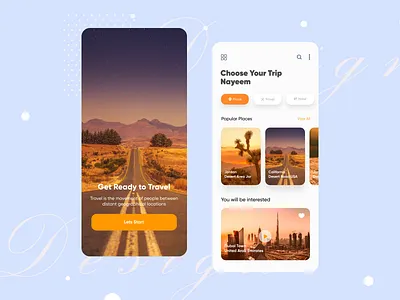 Travel Mobile App 2020 trends agency branding design illustration interaction design interface ios app ios app design landingpage mobileapp portfolio tour travel ui uiuxdesign