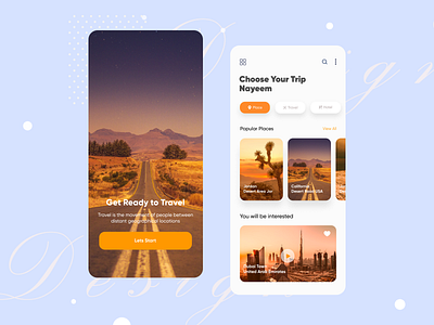 Travel Mobile App 2020 trends agency branding design illustration interaction design interface ios app ios app design landingpage mobileapp portfolio tour travel ui uiuxdesign