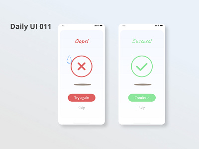 Daily UI 011 for DailyUI adobe xd app design dailyui design dribbbler flash message iphonex manga