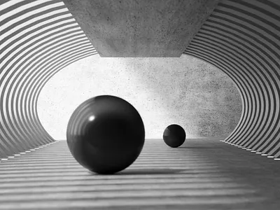 Primitives 01 3d architecture art direction cinema 4d concrete design digital geometric illustration monochorome render set design