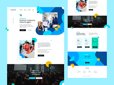 Weavent Business Conference business conference design event poland ratajczyk theme ui ux visiontrust web webdesign website