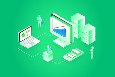Net-works illustration illustration