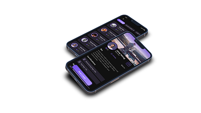 Product Design Case Study: The WalkFriend App app design dark design figma product design ui