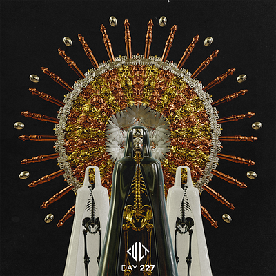 ENTER THE CULT 3d animation 3d art 3d artist blender cinema4d dark dark art gold illustration macabre skeleton skull skull art skulls