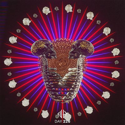 YOU & ME 3d animation 3d art 3d artist blender cinema4d dark dark art flowers gold illustration macabre skeleton skull skull art skulls